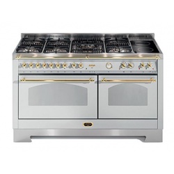 Aragaz Lofra RBI66MFT/CI, 60x60 cm, gaz, 4 arzatoare, grill, aprindere electronica, timer, crem