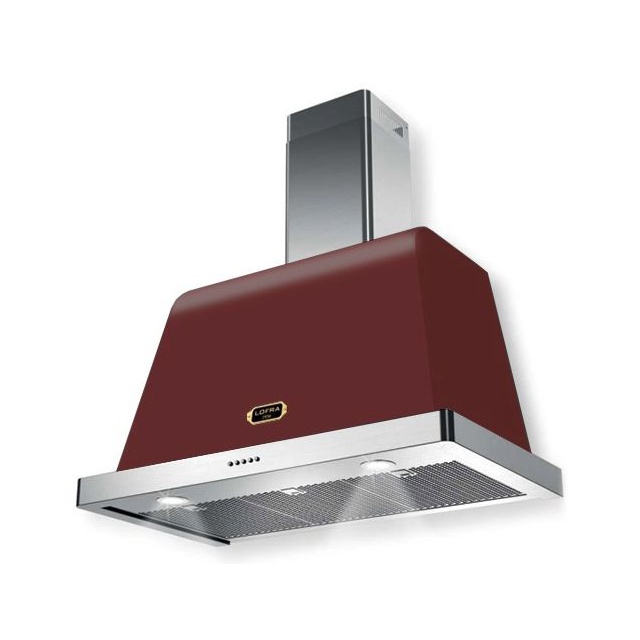 Hota decorativa Lofra Dolcevita 120 , 120 cm, 1 motor, 4 viteze, 800 m3/h, telecomanda, negru