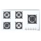 Aragaz Tecnogas P1X66M4VC, 60 cm, gaz, 4 arzatoare, grill, otel inoxidabil