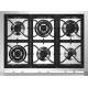Plita profesionala cu spatii depozitare Steel Ascot A9C, 90x65 cm, 6 arzatoare, 2 sertare, aprindere electronica, rosu burgundy