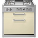 Aragaz Lofra RBI66MFT/CI, 60x60 cm, gaz, 4 arzatoare, grill, aprindere electronica, timer, crem