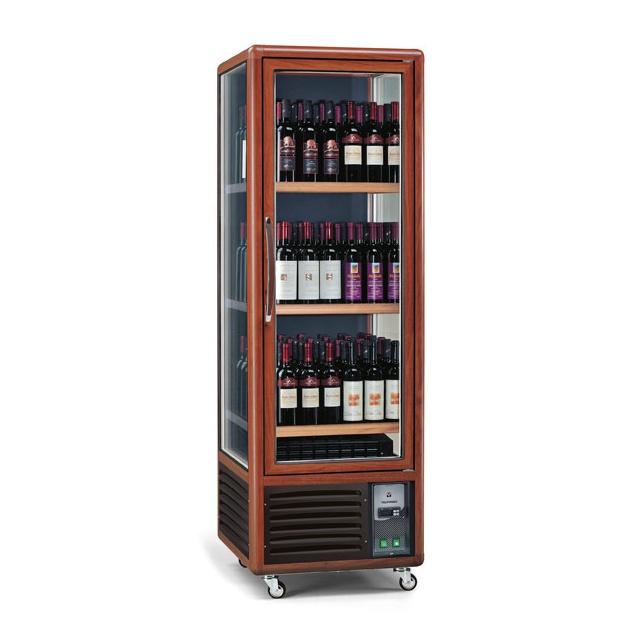 Vitrina de vinuri Tecfrigo ENOTEC 340 1TV/P,capacitate 350 l, temperatura +5/+18°C, maro
