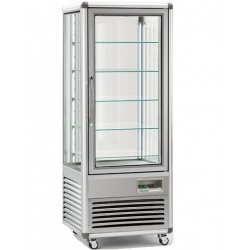 Vitrina frigorifica de cofetarie Tecfrigo Snelle 505 Q, capacitate 500 l, temperatura +4/+10°C, argintiu