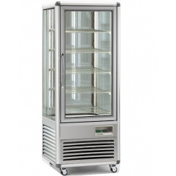 Vitrina frigorifica de cofetarie Tecfrigo Snelle 505 BTV BIS, capacitate 500 l, temperatura +5/-18°C, argintiu