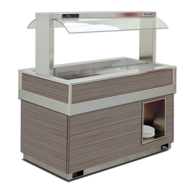 Vitrina frigorifica rece FUTURA GOURMET 6, temperatura -1/0C, lemn pin