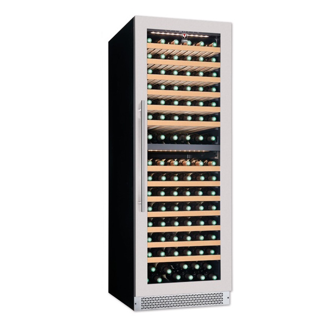 Vitrina vinuri incorporabila Tecfrigo Sommelier 402 Plus, capacitate 387 l, 2 zone temperatura +12+20/ +5+12, negru