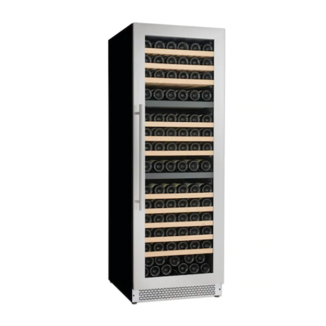 Vitrina de vinuri Tecfrigo SOMMELIER 403 PLUS, 3 zone de temperatura + 10 +20 / +5 +12 °C, negru / inox