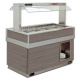Vitrina frigorifica calda FUTURA 6 BM, temperatura + 30 / + 90C, lemn pin