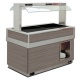 Vitrina frigorifica calda FUTURA 6 HOT, temperatura + 30 / + 90C, lemn pin