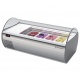 Vitrina frigorifica expunere ingrediente Tecfrigo MICROGEL 2 GN, pentru inghetata, temperatura +2/+8 °C, argintiu