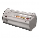Vitrina frigorifica expunere ingrediente Tecfrigo MICROGEL 3 GN, temperatura +2/+8 °C, argintiu