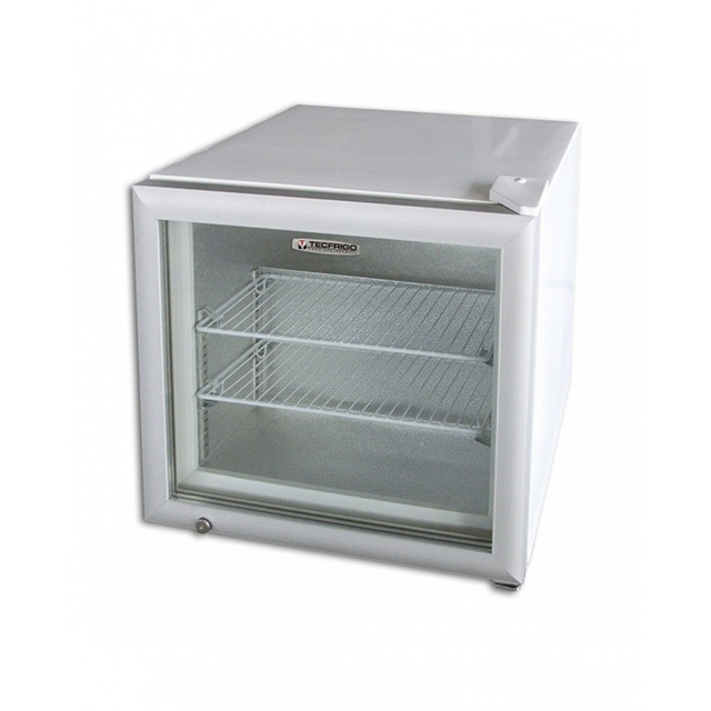 Mini vitrina frigorifica Tecfrigo PUNTOGEL 50, capacitate 50 L, temperatura -18º C, alb