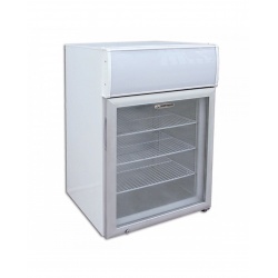 Mini vitrina frigorifica Tecfrigo PUNTOGEL 90 Spot, cu caseta luminoasa, capacitate 116 L, temperatura -18º C, alb