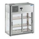 Vitrina frigorifica Tecfrigo LINUS 100, capacitate 100 l, temperatura +4/+10º C, argintiu