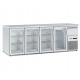 Vitrina frigorifica orizontală Tecfrigo BBX 4V TOP Glass, cu blat de lucru, capacitate 740 l, temperatura +4/+8, argintiu