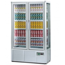 Vitrina frigorifica bauturi Tecfrigo DRINK 560 G, 2 usi, capacitate 560L, temperatura +5/+10°C, argintiu