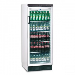 Vitrina frigorifica bauturi Tecfrigo FKG 311, capacitate 281 L, temperatura +3/+10º C, alb