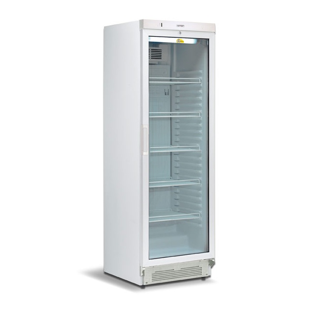Vitrina bauturi Tecfrigo TFG 138, capacitate 372 L, temperatura +1/+10º C, alb