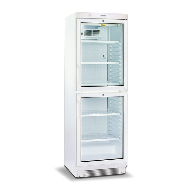 Vitrina bauturi Tecfrigo TFG 238, 2 usi, capacitate 372 L, temperatura +1/+10º C, alb