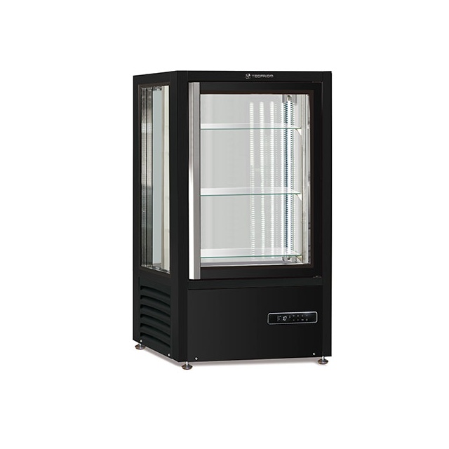 Vitrina pentru specialitati ciocolata Tecfrigo MUSA 120 Q, capacitate 120 L, temperatura +14/+16 ºC, negru