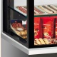 Vitrina frigorifica ciocolata Tecfrigo KARINA 97 QB SP, 380 l, temperatura +14/+16 ºC, argintiu/negru