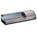 Vitrina frigorifica expunere ingrediente Tecfrigo Sushi 4 GN, putere 270 W, temperatura +1/+5, argintiu