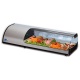 Vitrina frigorifica expunere ingrediente Tecfrigo Sushi 4 GN, putere 270 W, temperatura +1/+5, argintiu
