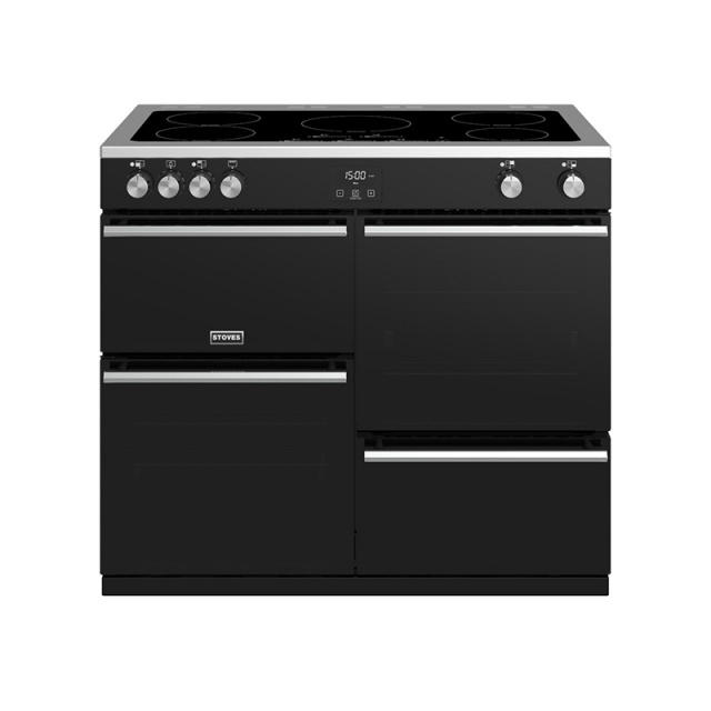 Aragaz electric Stoves Precision Deluxe S1000EI cu 5 arzatoare cu inductie ,multiple cuptoare