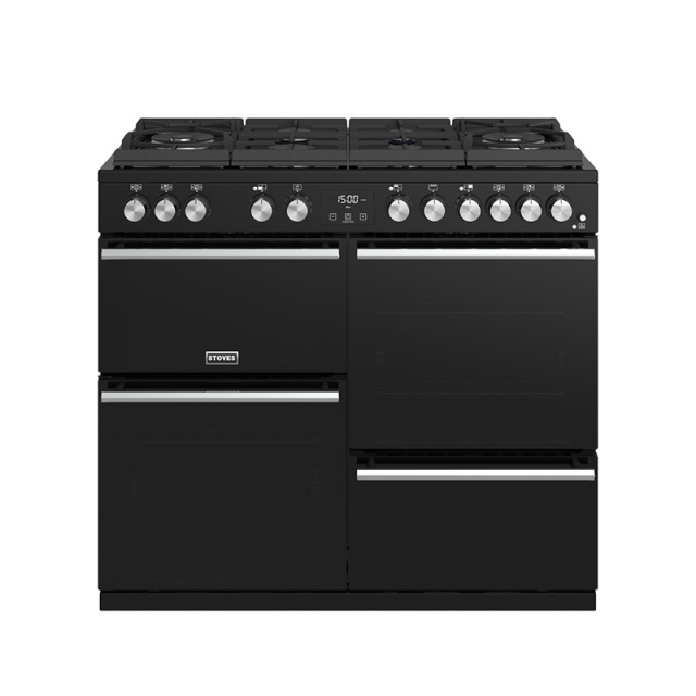 Aragaz pe gaz Stoves Precision Deluxe S1000DF GTG cu 6 arzatoare cu sticla, cuptor multifuncțional