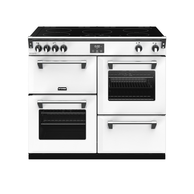 Aragaz electric Stoves Richmond Deluxe S1000EI cu 5 arzatoare pe inductie, multiple cuptoare
