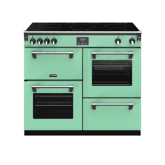 Aragaz electric Stoves Richmond Deluxe S1000EI cu 5 arzatoare pe inductie, multiple cuptoare