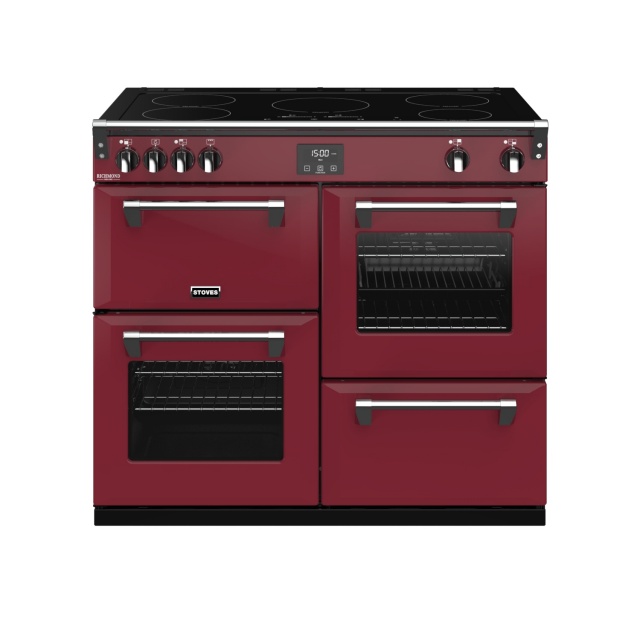Aragaz electric Stoves Richmond Deluxe S1000EI cu 5 arzatoare pe inductie, multiple cuptoare