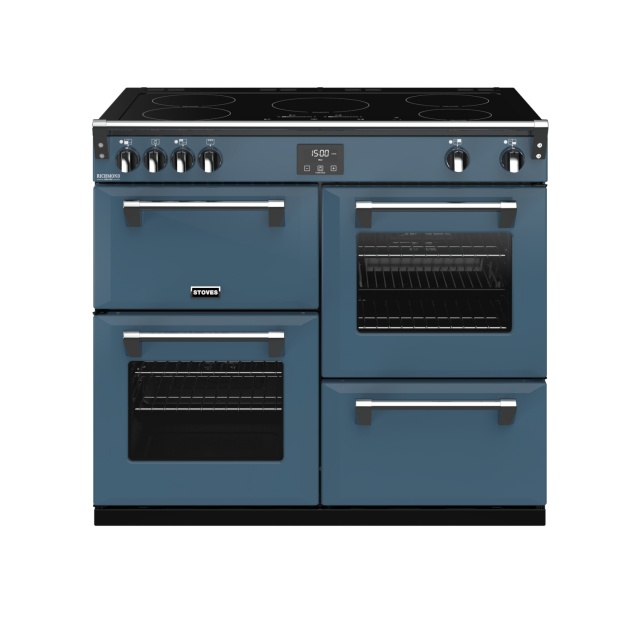 Aragaz electric Stoves Richmond Deluxe S1000EI cu 5 arzatoare pe inductie, multiple cuptoare