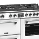 Aragaz pe gaz Stoves Richmond Deluxe S1000DF GTG cu 6 arzatoare din sticla si multiple cuptoare