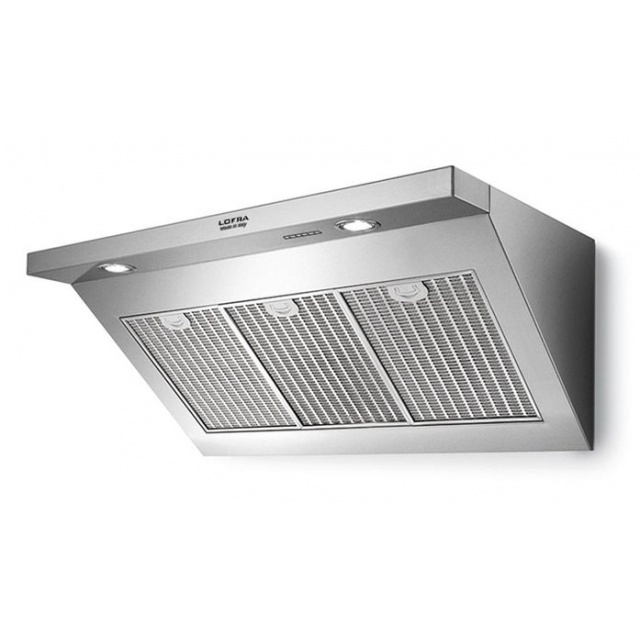 Hota decorativa Lofra Modern Pro Elisir, 120 cm, 1 motor, 4 viteze, 800 m3/h, telecomanda, inox