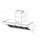 Hota decorativa Lofra Modern Pro Elisir, 120 cm, 1 motor, 4 viteze, 800 m3/h, telecomanda, inox
