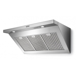 Hota decorativa Lofra Modern Pro Elisir, 90 cm, 1 motor, 4 viteze, 800 m3/h, telecomanda, inox