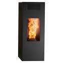 Sobă Caminetti Montegrappa LX9 Xw peleți aer cald conducte 9 kw-negru