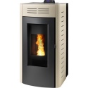 Sobă Caminetti Montegrappa ISOLA AQ27 pe peleți pentru încălzirea apei 27 kw) - crema
