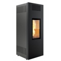 Sobă ventilata Caminetti Montegrappa Noir Evo NX10 cu peletă cu aer cald de 10 kw