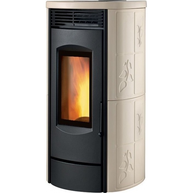 Sobă Caminetti Montegrappa ALPINA XW LW12 pellet pentru încălzirea apei 12 kw - cream