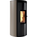 Sobă Caminetti Montegrappa CUMA EVO NC8 peleți cu aer cald aerisit, cu ieșire coaxială superioară a fumului de 8 kw