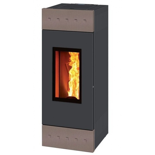 Sobă Caminetti Montegrappa TILE EVO NP10 cu pelete cu aer cald ventilat de 10 kw