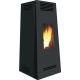 Sobă Caminetti Montegrappa TILE EVO NP10 cu pelete cu aer cald ventilat de 10 kw