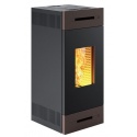 Sobă Caminetti Montegrappa TILE M MX16 cu pelete ermetice ventilate și conduse cu 3 ventilatoare