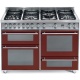 Aragaz Lofra Special120 PR126SMFE+MF/2CI, gaz, 120X60cm, 7 arzatoare, 3 cuptoare, grill electric, timer, rosu