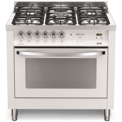 Aragaz Lofra RBI66MFT/CI, 60x60 cm, gaz, 4 arzatoare, grill, aprindere electronica, timer, crem