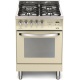 Aragaz Lofra Rainbow PBI66GVT/C, gaz, 60X60cm, 4 arzatoare, grill electric, timer, cuptor gaz, aprindere electronica, crem