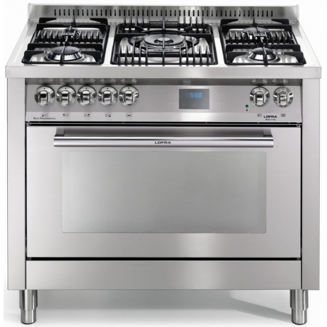 Aragaz Lofra Special100 PG106MFT/UI, gaz, 100X60cm, 5 arzatoare, aprindere electronica, grill electric, timer, inox