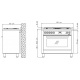 Aragaz Lofra RBI66MFT/CI, 60x60 cm, gaz, 4 arzatoare, grill, aprindere electronica, timer, crem